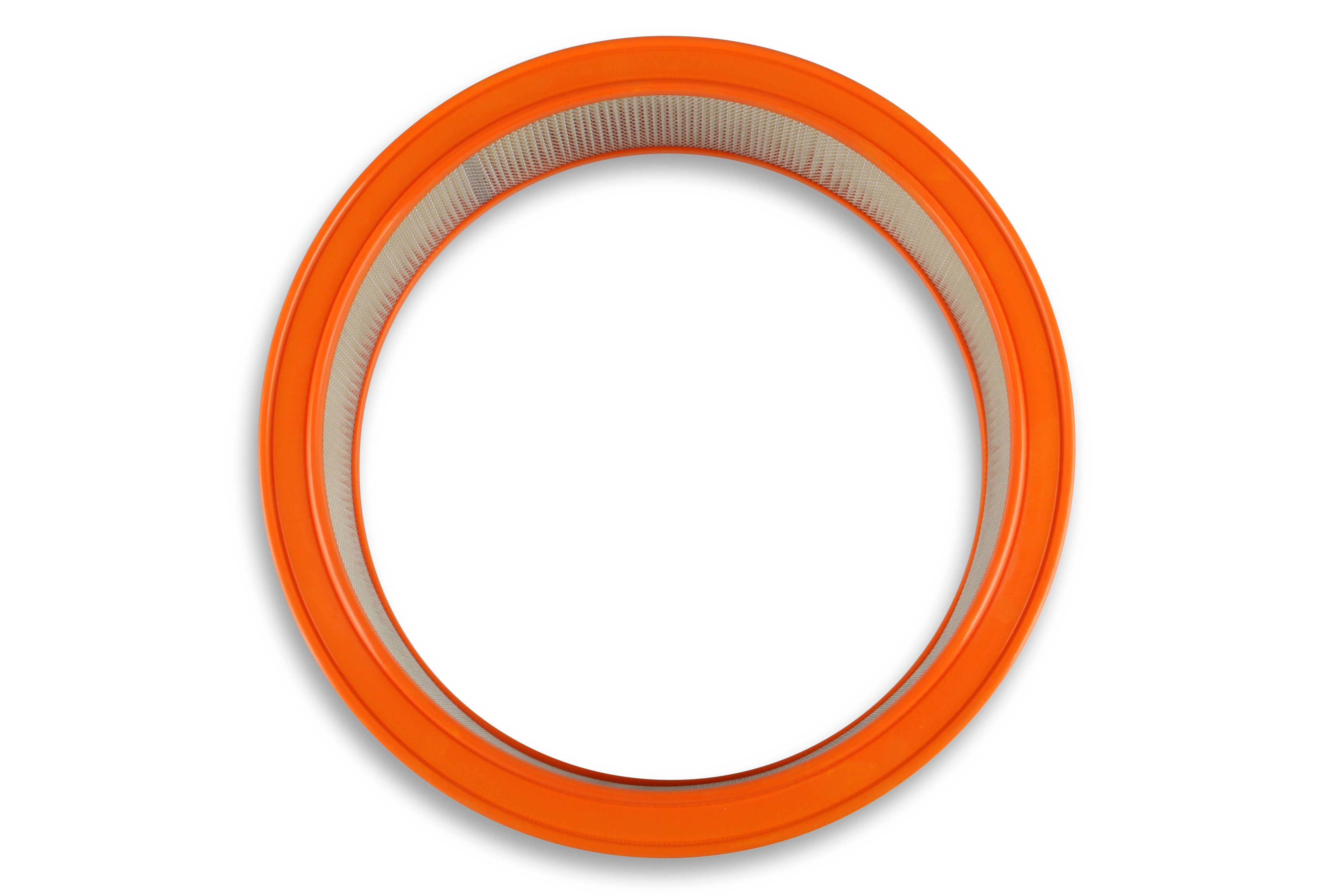 Air Filter Element, 14"x3", White Paper , Orange Ring