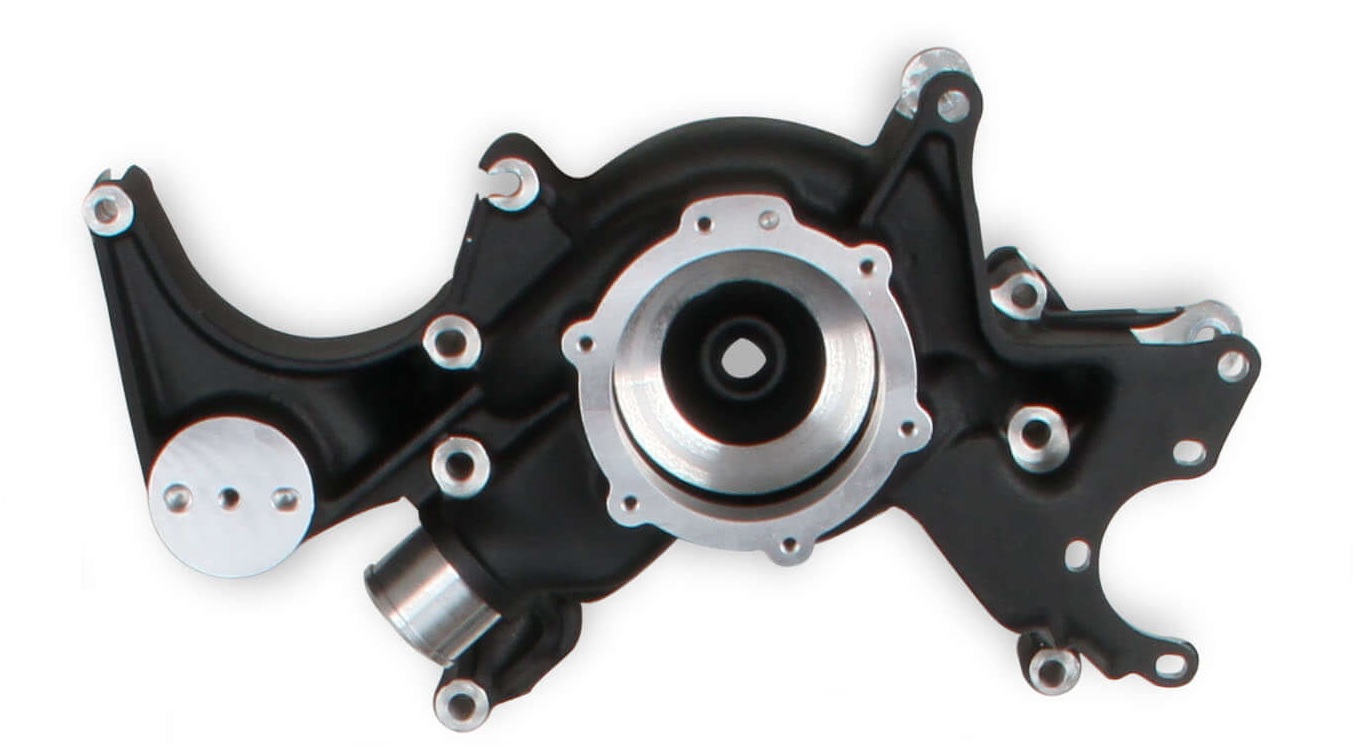 97-309 Holley Holley COOLING MANIFOLD - Small Block Chevrolet - Black