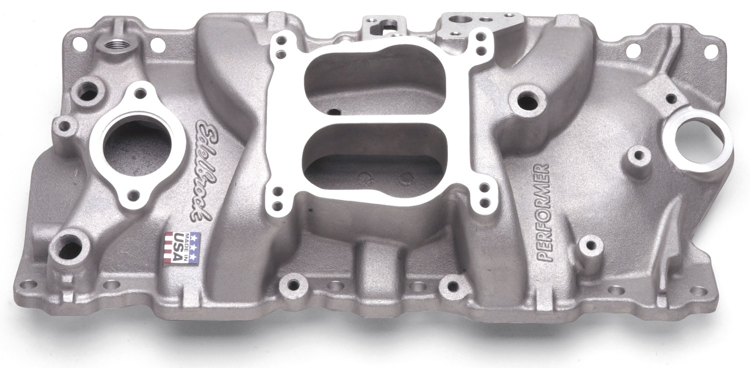 3701 Edelbrock Performer Manifold, Chevrolet Small Block, 55-86, EGR