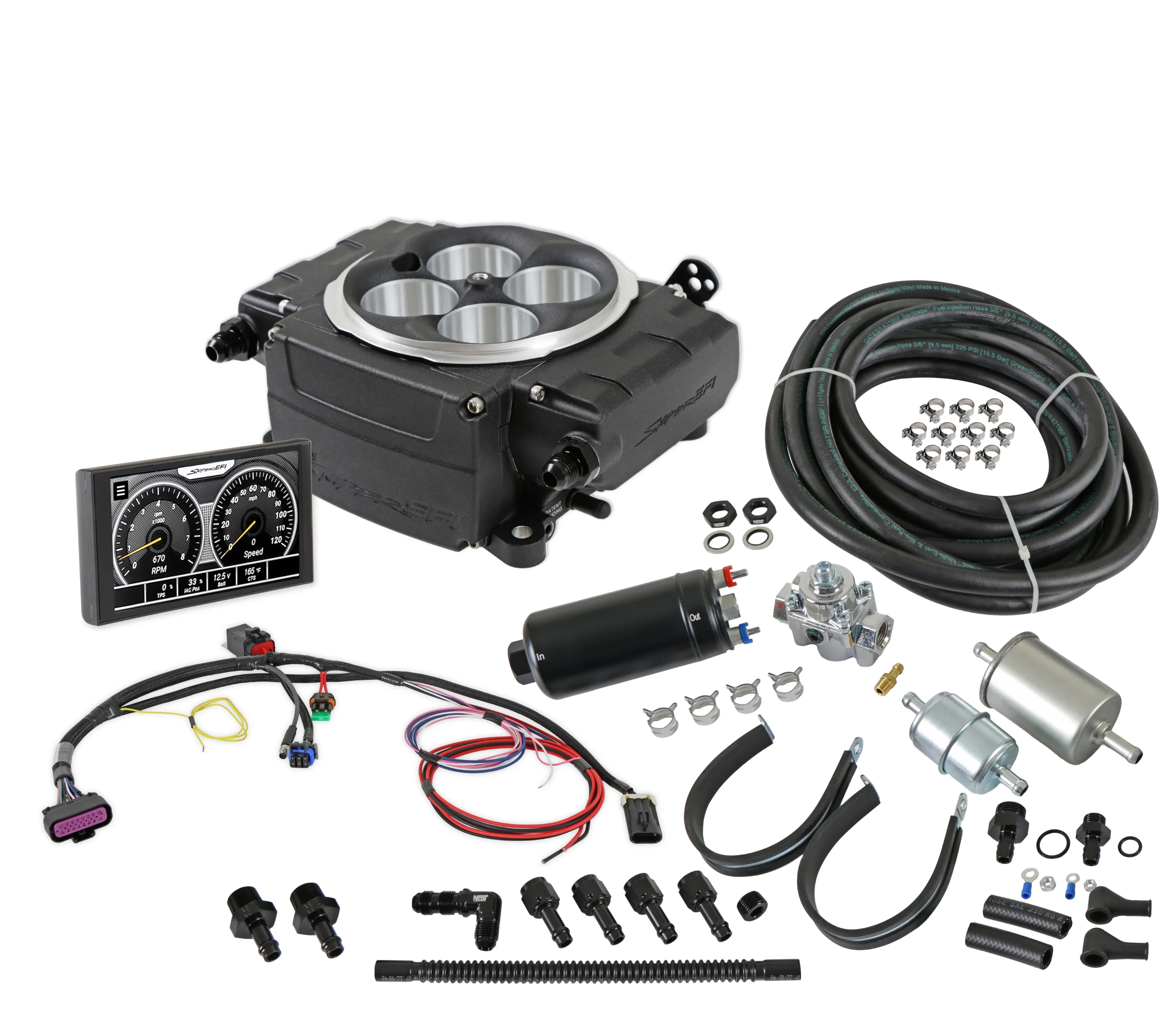 550-511-5XK Holley Holley Sniper 2 EFI. Black. 5" Display. Master Kit