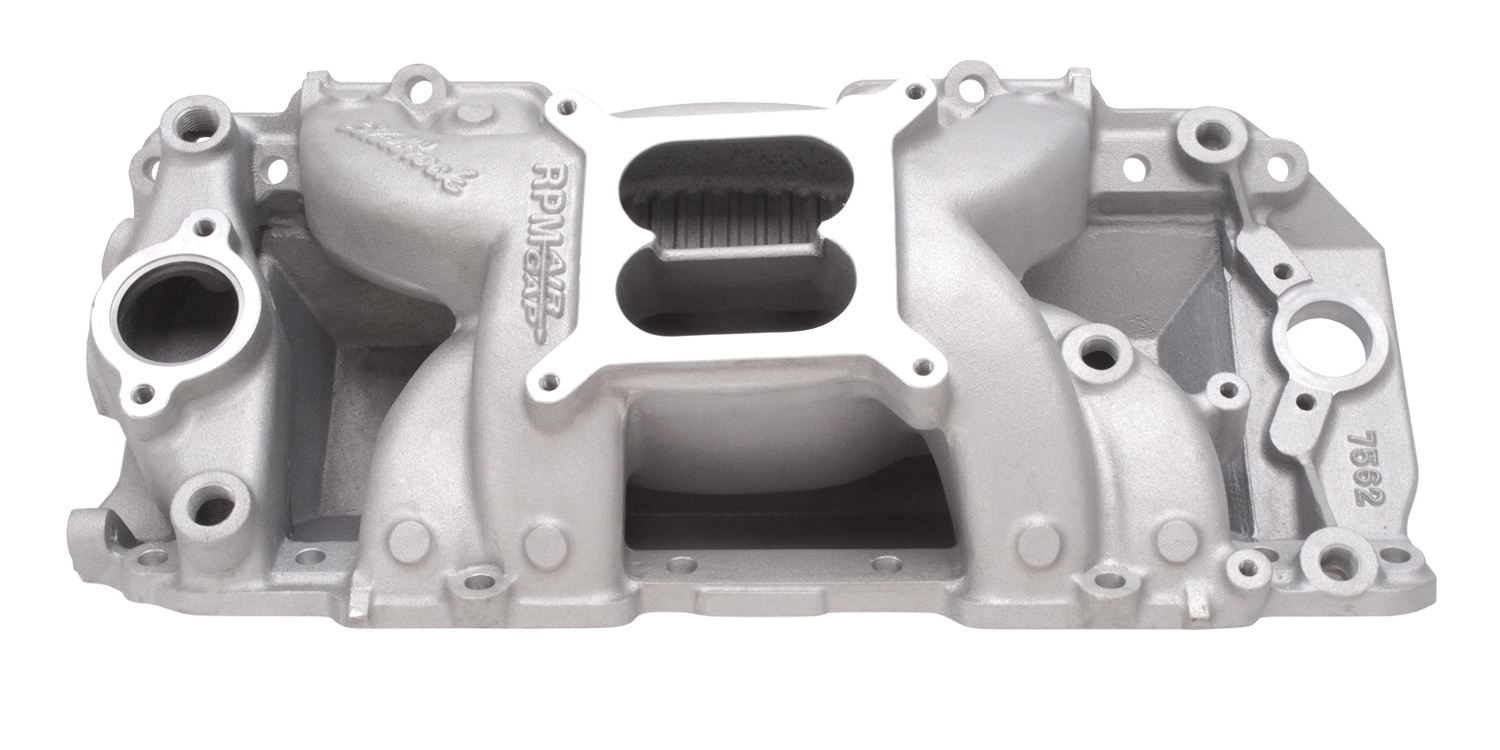7562 Edelbrock RPM Air-Gap 2-R Manifold, Chevrolet Big Block, Rectangular Port