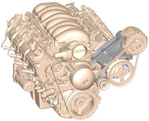 20-135BK Holley LS/LT High-Mount Accessory Drive Bracket - Driver's Side P/S & Alt Bracket