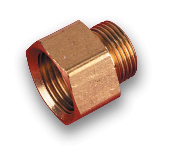 Carburetor Fuel Fitting. 9/16-24 X 5/8-18 Inverted flare. Holley