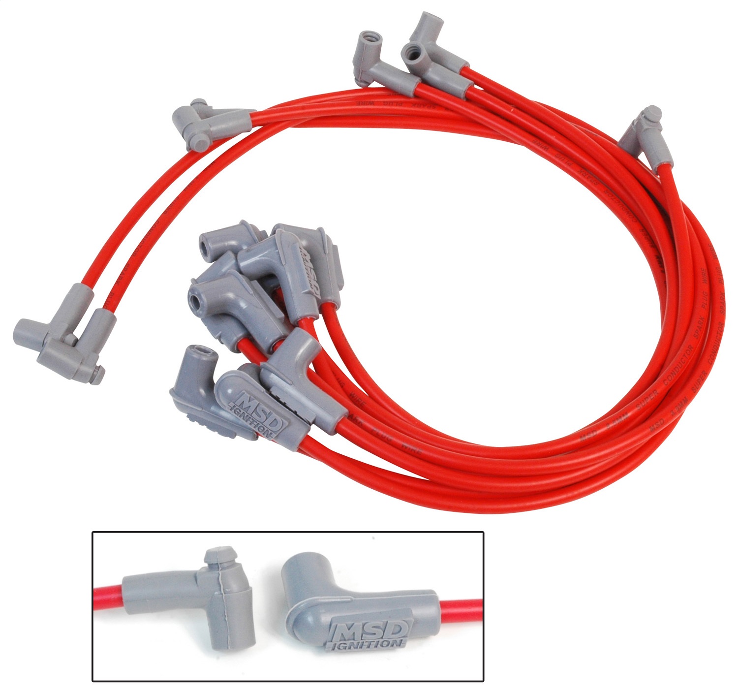 Super Conductor Wire Set. Chevy SB With Low Profile Distributor