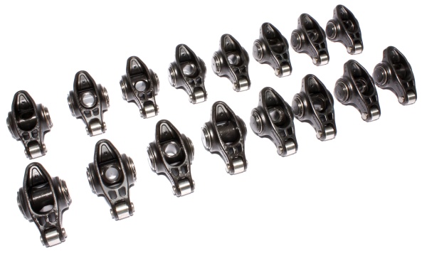 1618-16 COMP Cams Rocker Arms, Chevrolet Small Block 1988-UP, Ultra Pro Magnum, 3/8" Stud, 1.6:1 Ratio, Set of 16