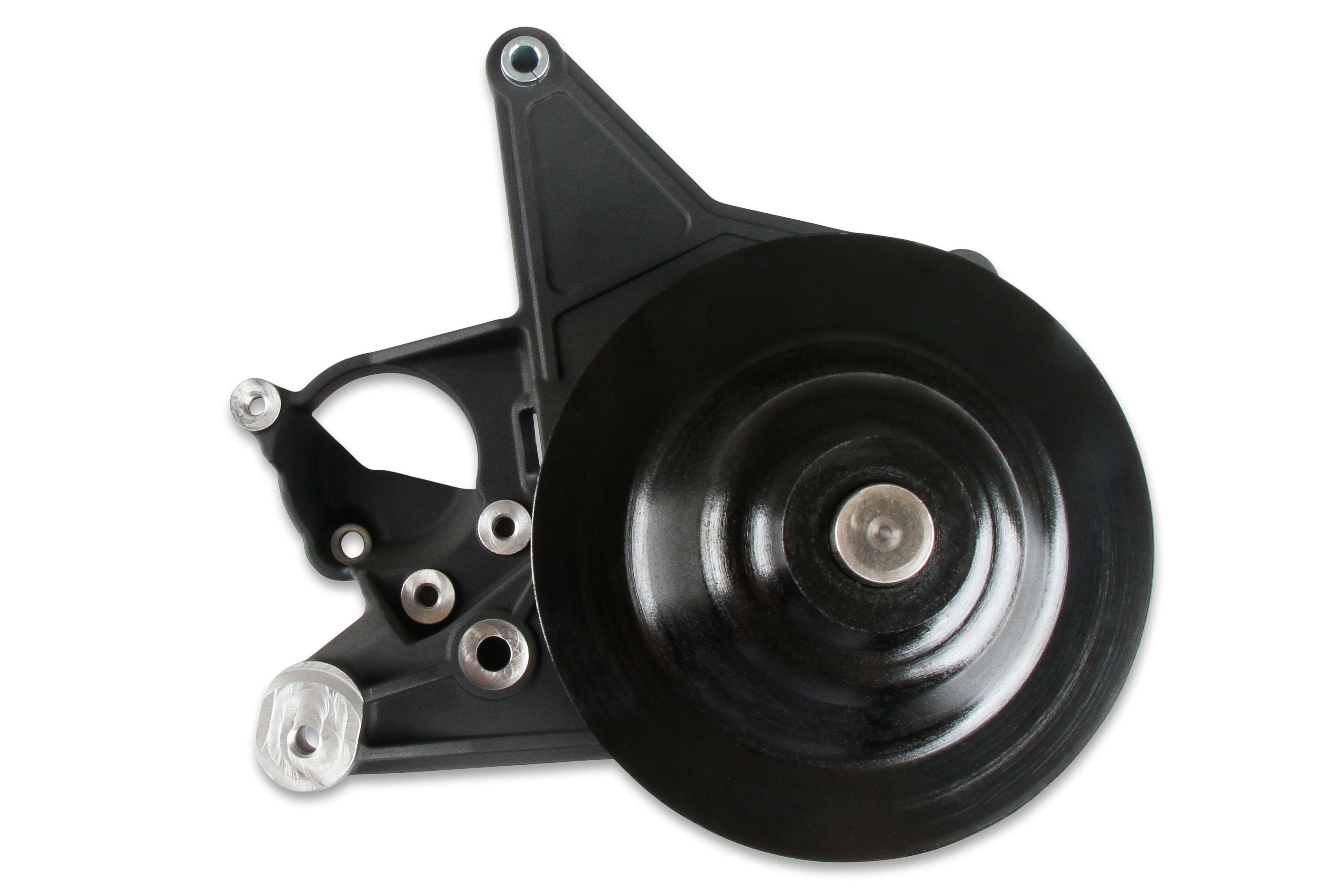 97-334BK Holley BRACKET KIT. P/S LT5-W LONG SPACER NATURAL-BLACK FINISH