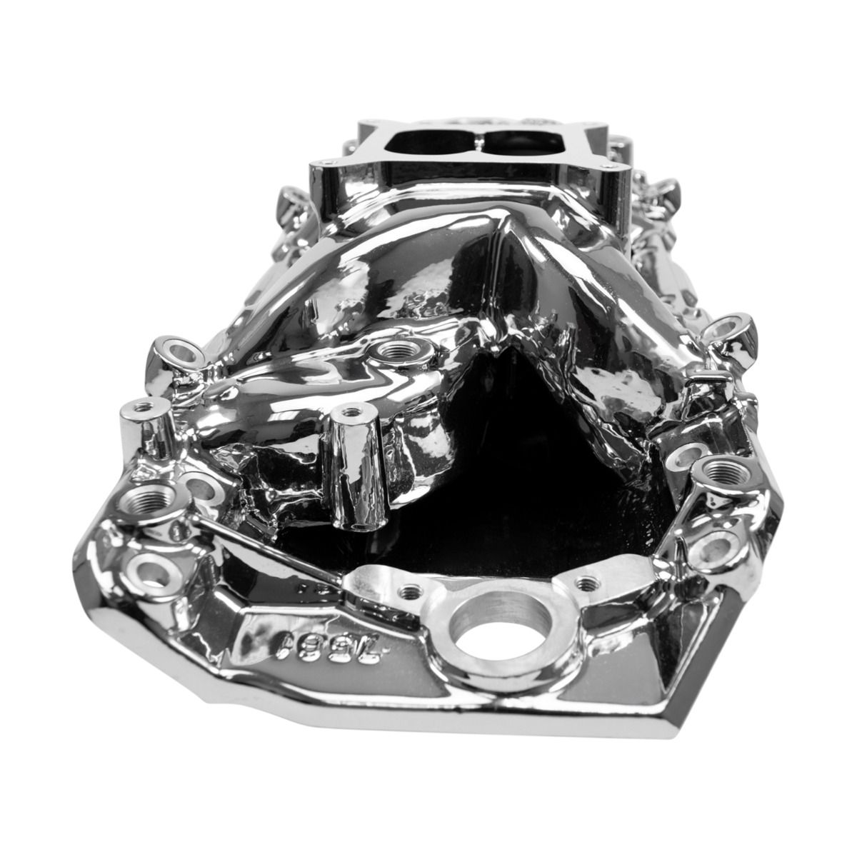 7561-CP Edelbrock RPM Air-Gap 2-O Manifold, Chevrolet Big Block, Oval Port