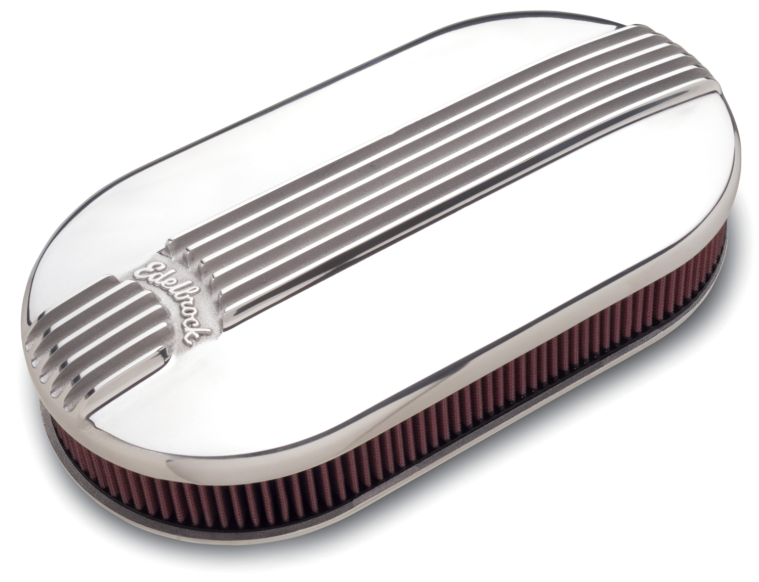 4119 Edelbrock Oval Air Cleaner, Classic Series, Dual-Quad