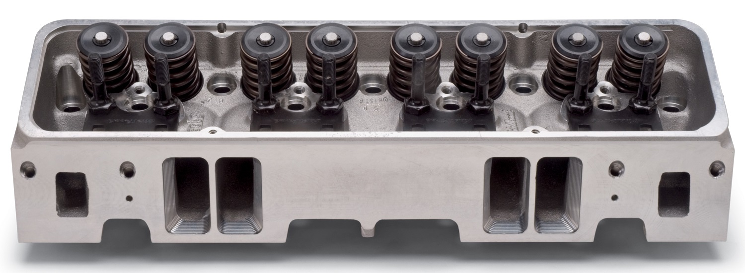 60989 Edelbrock Cylinder Head, Chevrolet Small Block, E-Tec 200, 64cc, Flat Tappet