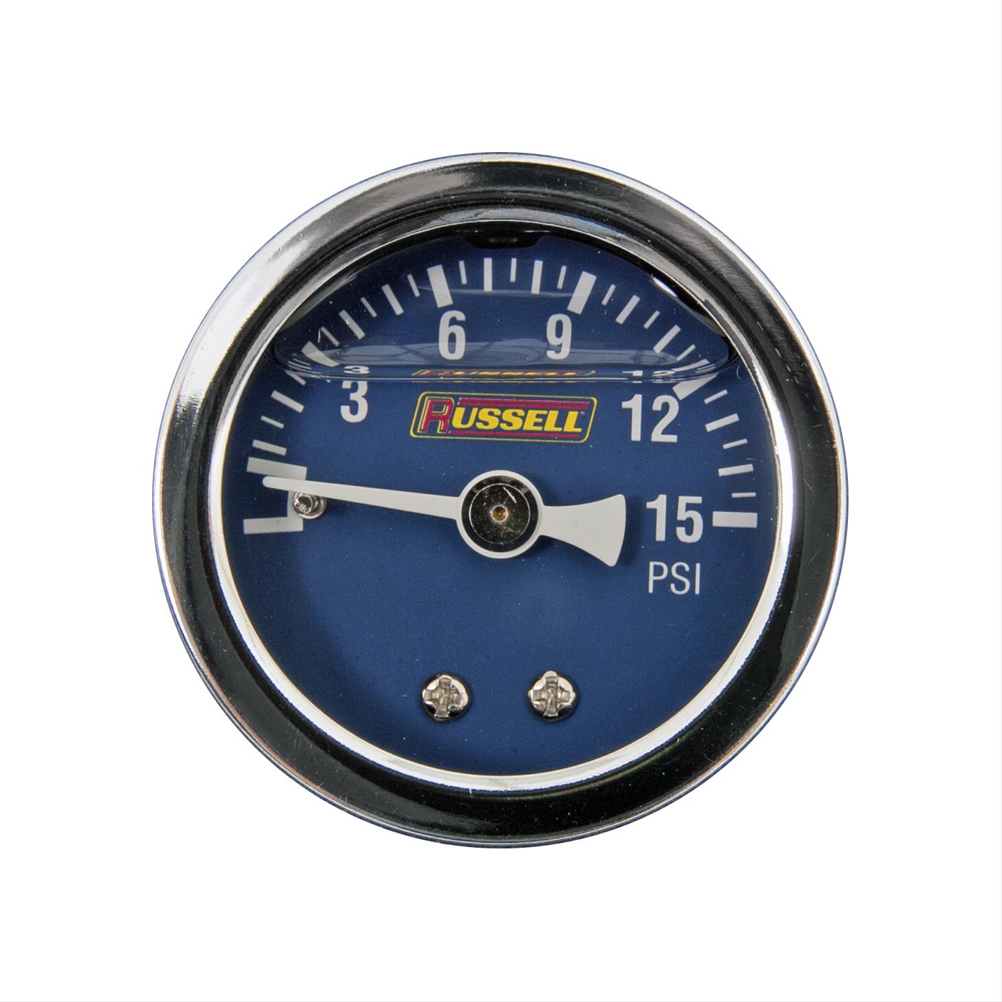650350 Russell Fuel Pressure Gauge, 1.5 Inch, Mechanical