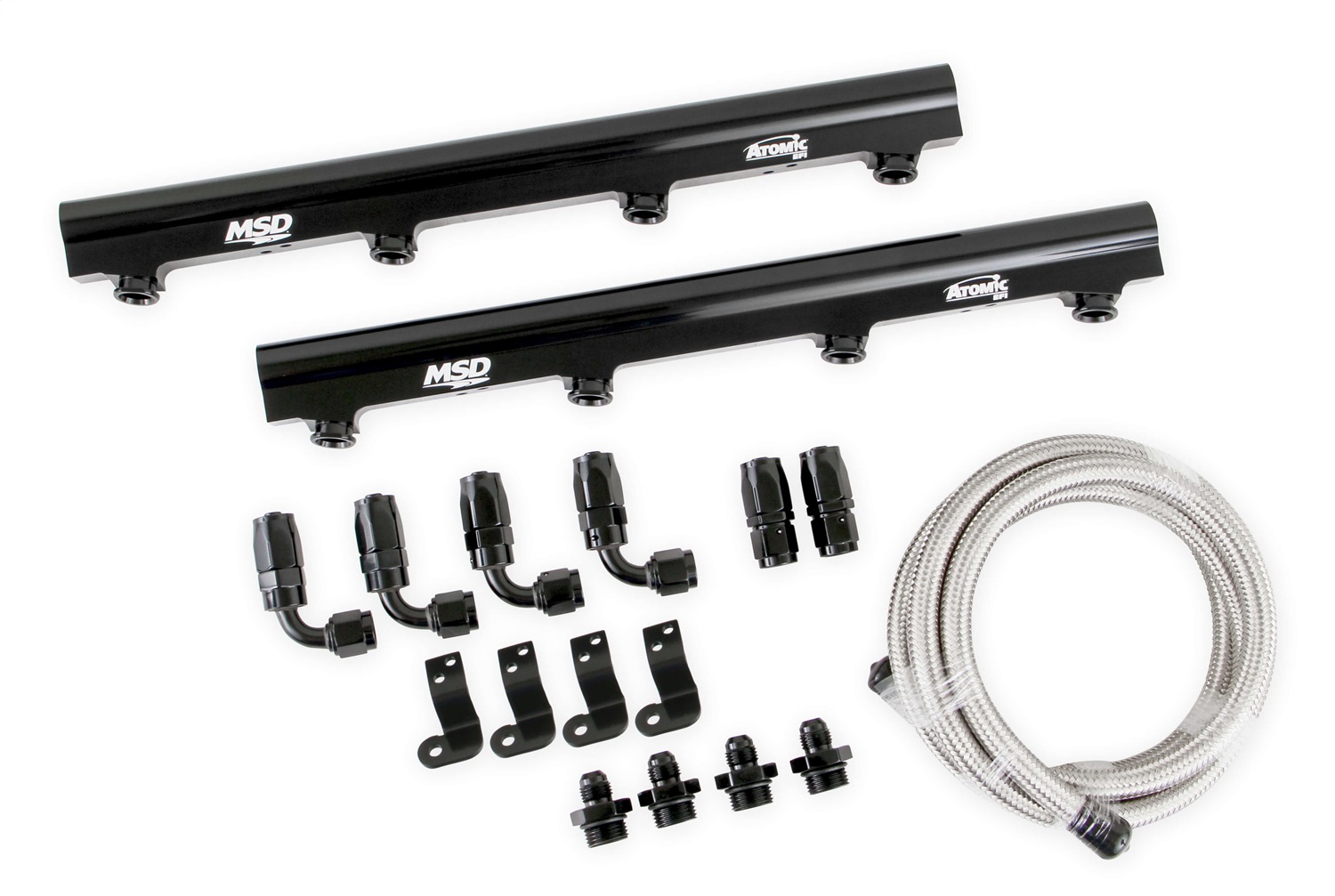 2721 MSD Performance Fuel Rail And Plumbing Kit. Chevrolet LS1. LS2. LS6 (For use with Airforce Manifold #2702)