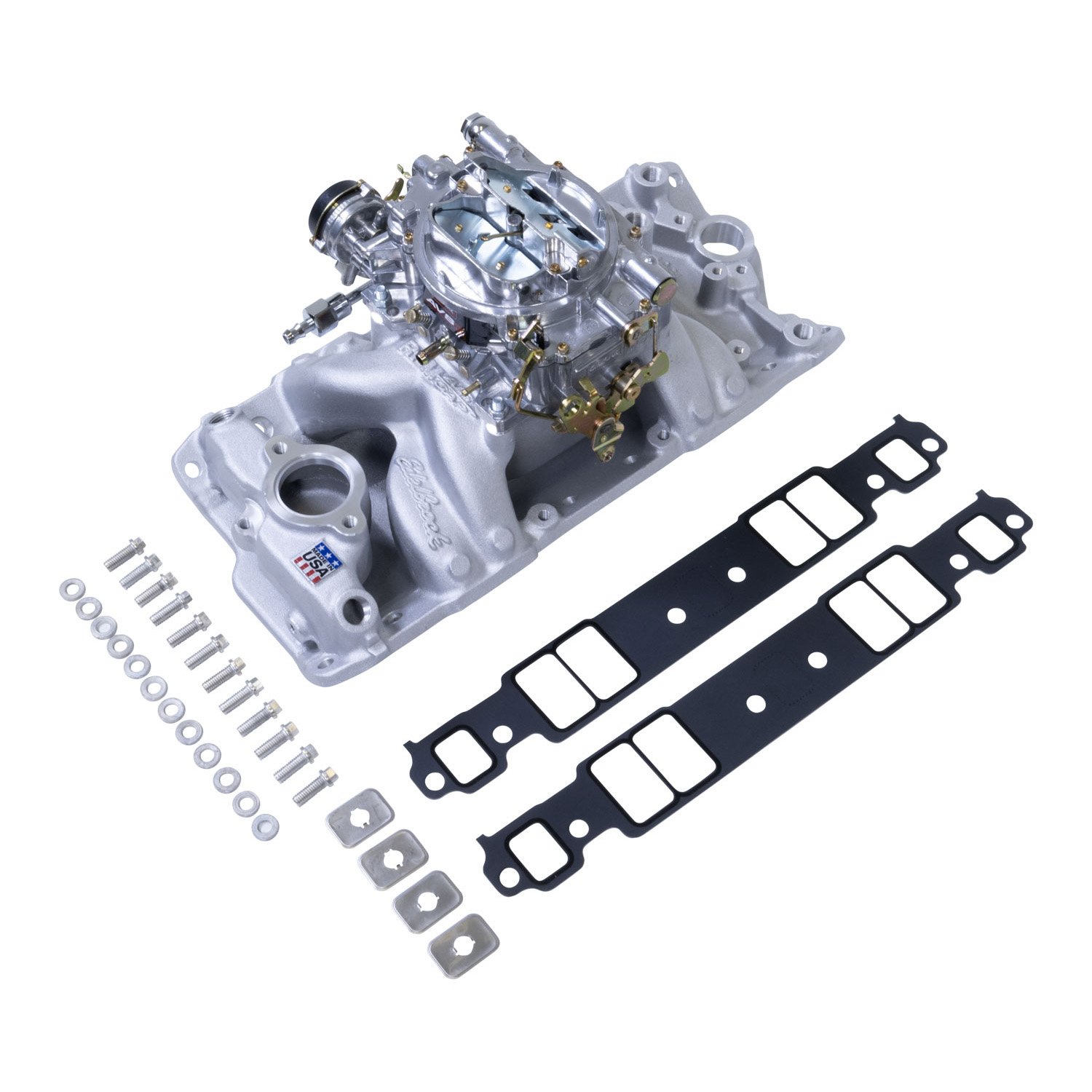 RPM Air-Gap 800cfm Manifold/Carb Kit, Chevrolet Small Block 55-86