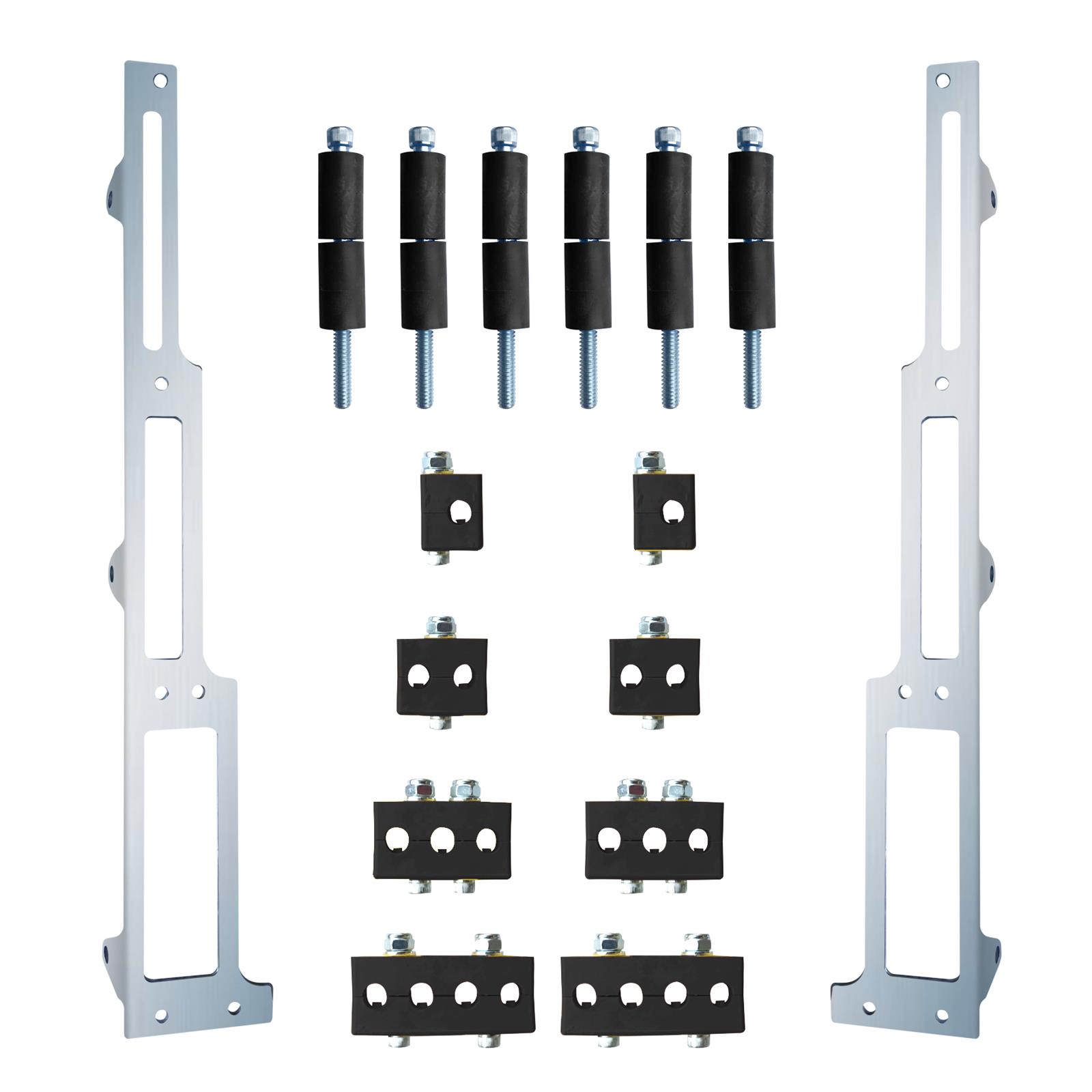 1108-90-P R&M Specialties Billet Spark Plug Wire Bracket, Ford Big Block, Vertical