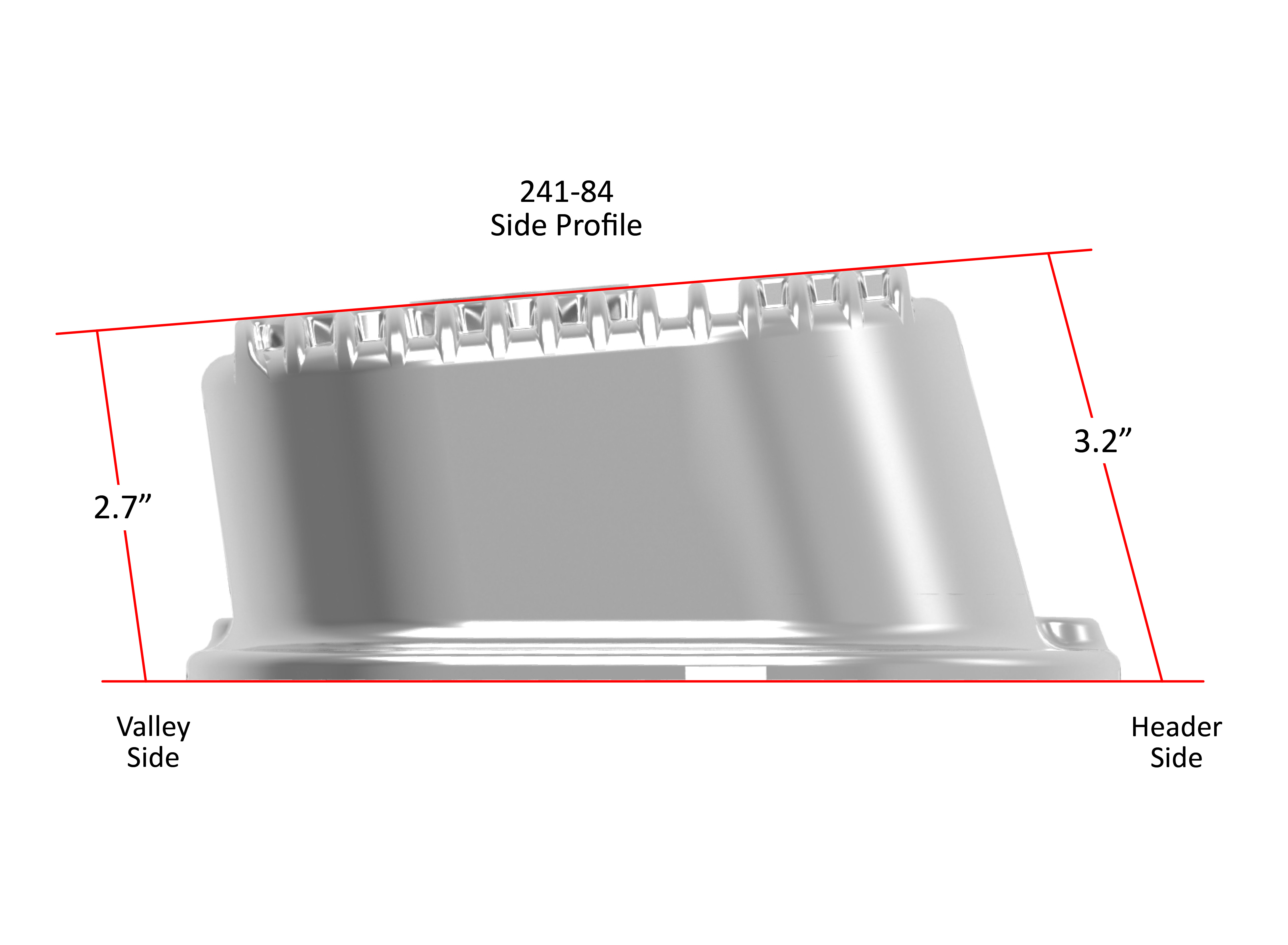 241-84 Holley Holley M/T Valve Covers - Vintage Style - Finned - BBC - Polished