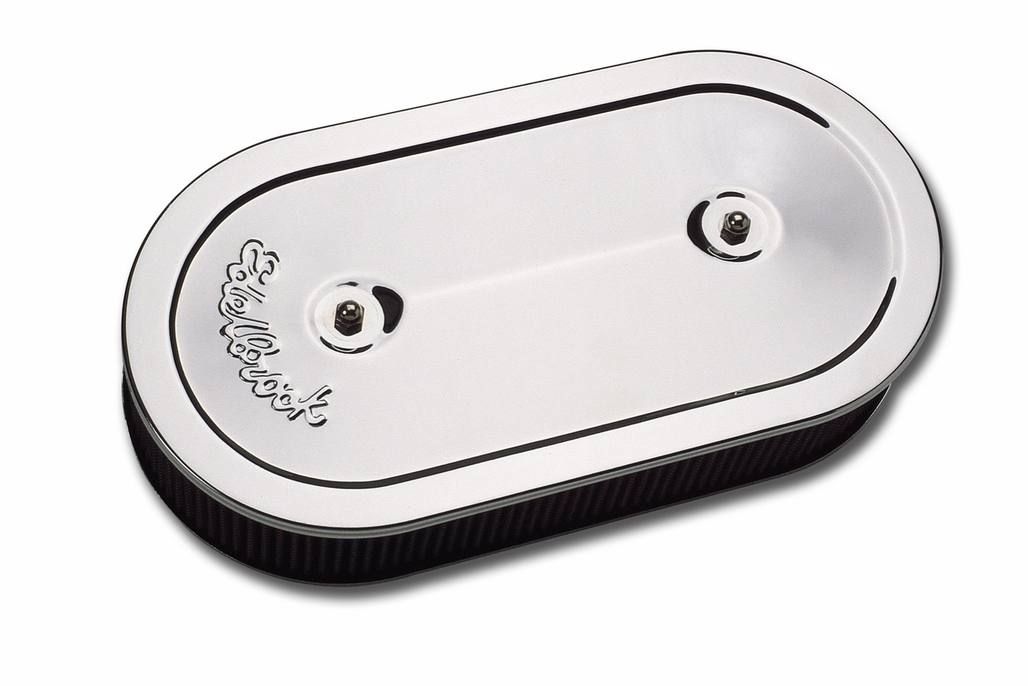 1235 Edelbrock Oval Air Cleaner, Pro-Flo Series, Dual-Quad