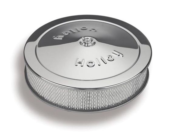 120-102 Holley Air Cleaner. Chrome. 14 Inch