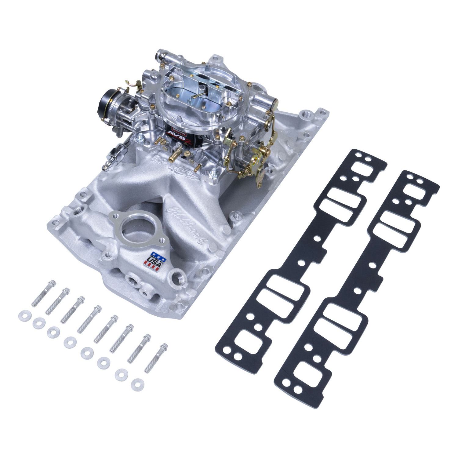 RPM Air-Gap 800cfm Manifold/Carb Kit, Chevrolet Small Block, Vortec 96-up