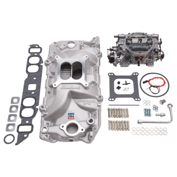 Performer RPM 800cfm Manifold/Carb Kit, Chevrolet Big Block, Oval Port