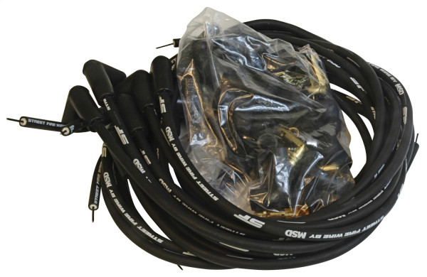 Street Fire Wire Set, Universal V8, 90° Plug, HEI & Socket