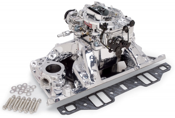 RPM Air-Gap 800cfm Manifold/Carb Kit, Chrysler Small Block 340-360