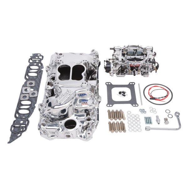 Performer 800cfm Manifold/Carb Kit, Chevrolet Big Block, Oval Port