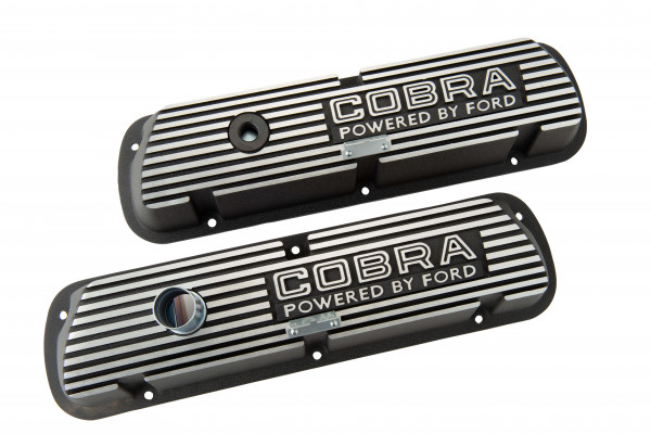 Valve Covers, Cobra Series, Ford Small Block, With Cobra Outline Logo