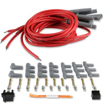 Super Conductor Wire Set, Universal V8 Multi-Angle Plug, HEI & Socket