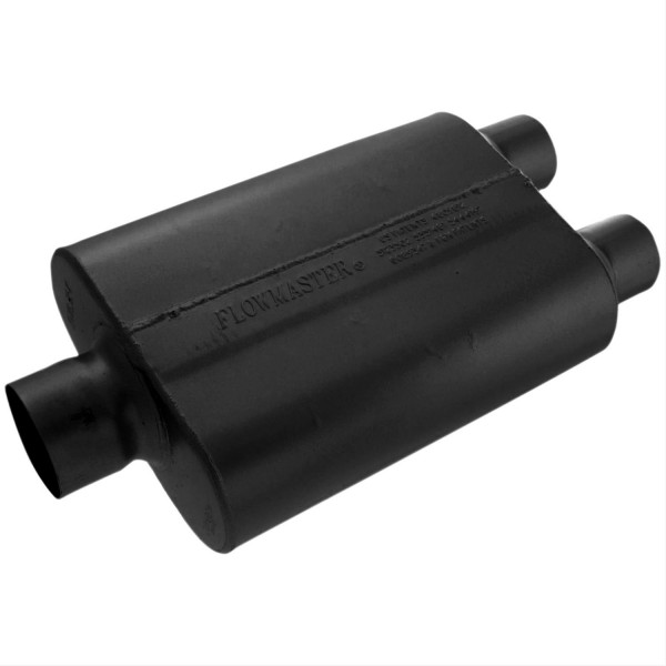 40 Series Chambered Muffler, 3.0 in(C)/ 2.5 out(D)